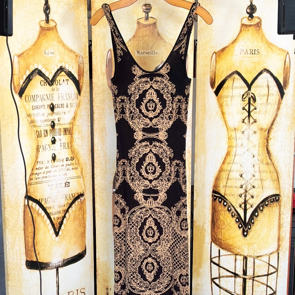 Torn by Ronnie Kobo Stretch Maxi Dress